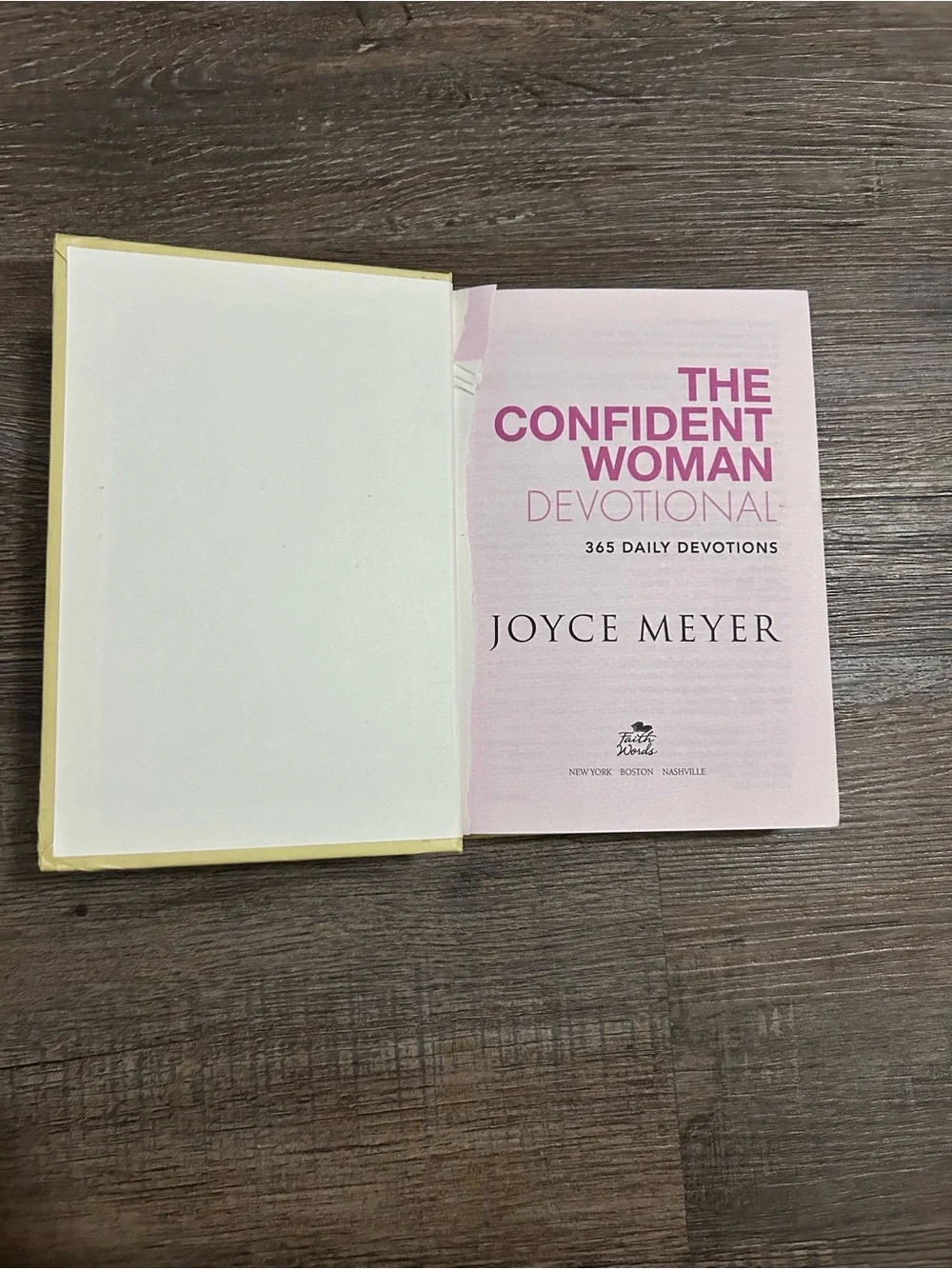 The Confident Woman Devotional - Beige with Pink Foil